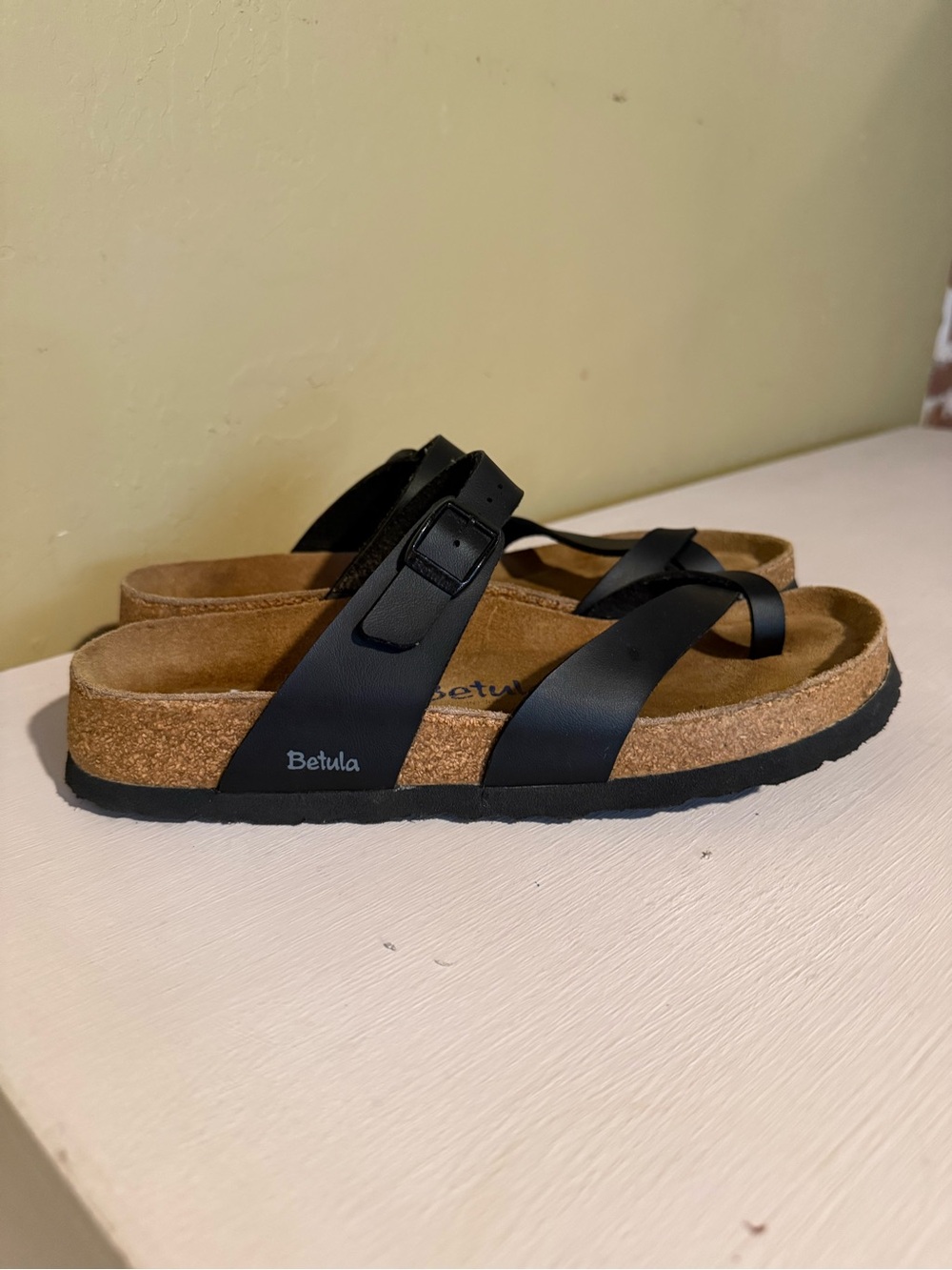 Betula by Birkenstock Black Sandals Size 9